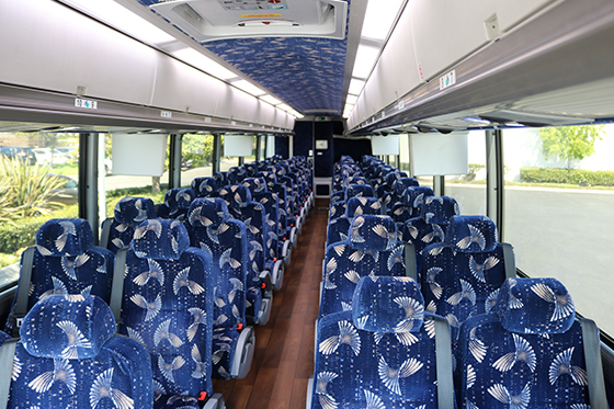 charter bus comfortable seats
