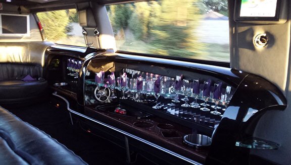 Bar areas on limo