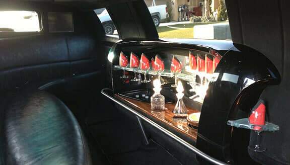 beverage coolers on limo